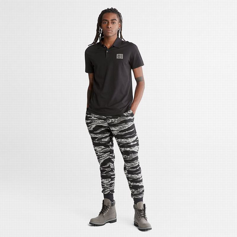 Timberland Timber Fresh Supima Cotton Polo Majice Crne | 39453093