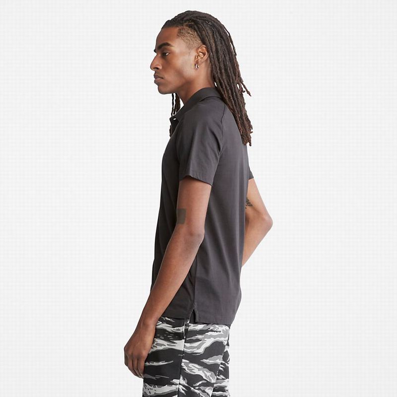 Timberland Timber Fresh Supima Cotton Polo Majice Crne | 39453093