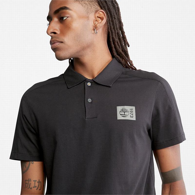 Timberland Timber Fresh Supima Cotton Polo Majice Crne | 39453093
