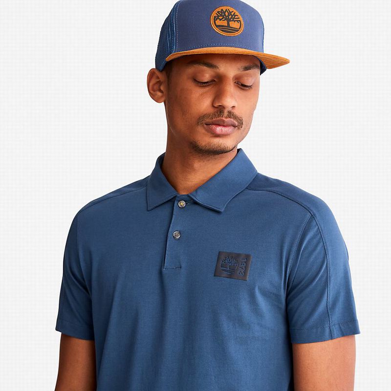 Timberland Timber Fresh Supima Cotton Polo Majice Plave | 86336783