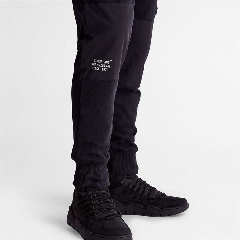 Timberland Tonal Knee Tracksuit Bottoms Jogger Hlače Crne | 44573944