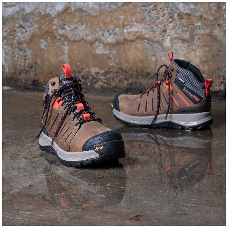 Timberland Trailwind Waterproof Comp-Toe Radne Čizme Crvene | 75234166