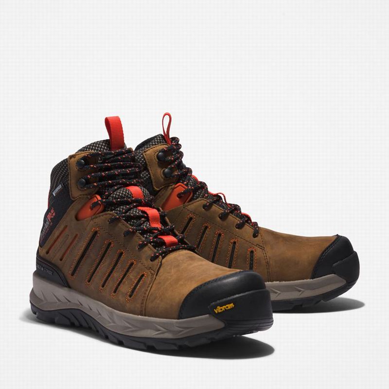 Timberland Trailwind Waterproof Comp-Toe Radne Čizme Crvene | 75234166