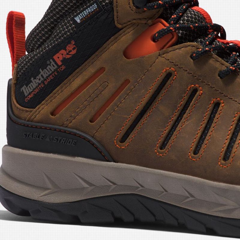 Timberland Trailwind Waterproof Comp-Toe Radne Čizme Crvene | 75234166