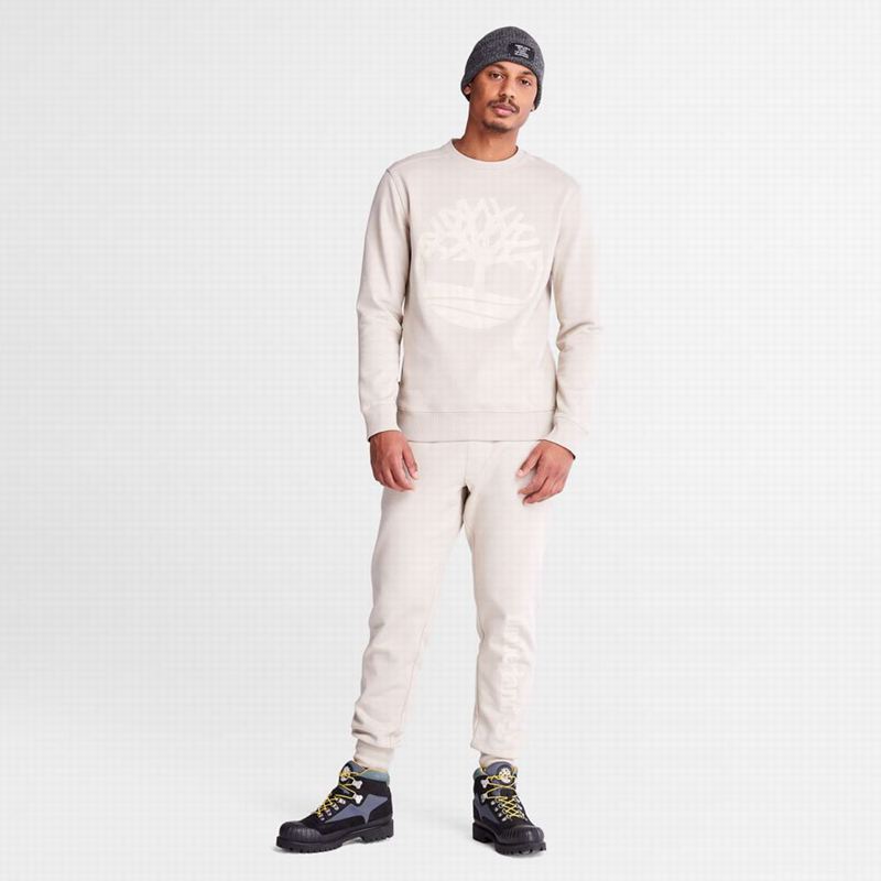 Timberland Tree Logo Crewneck Dukserice Bijele | 48082435