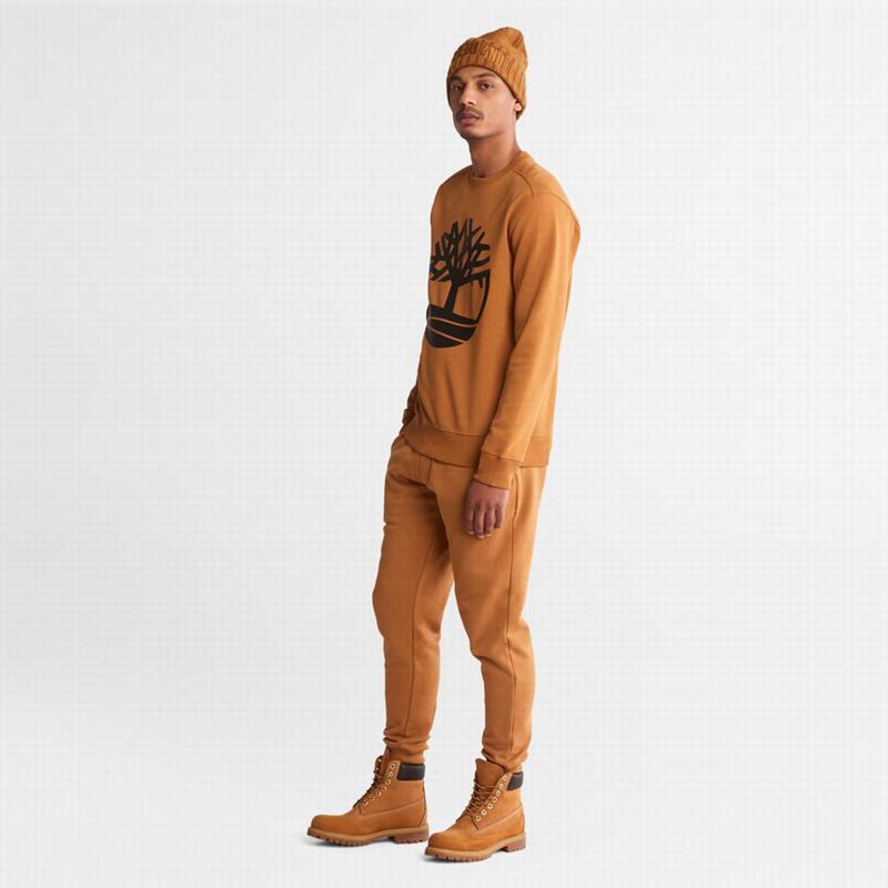 Timberland Tree Logo Crewneck Dukserice Crne | 68209418