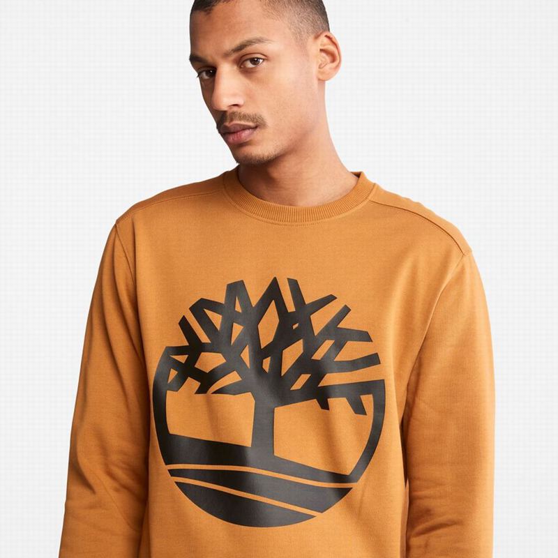 Timberland Tree Logo Crewneck Dukserice Crne | 68209418