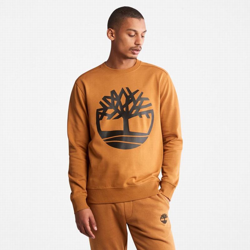 Timberland Tree Logo Crewneck Dukserice Crne | 68209418