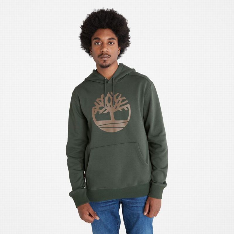Timberland Tree-Logo Majica S Kapuljačom Smeđe | 1246763
