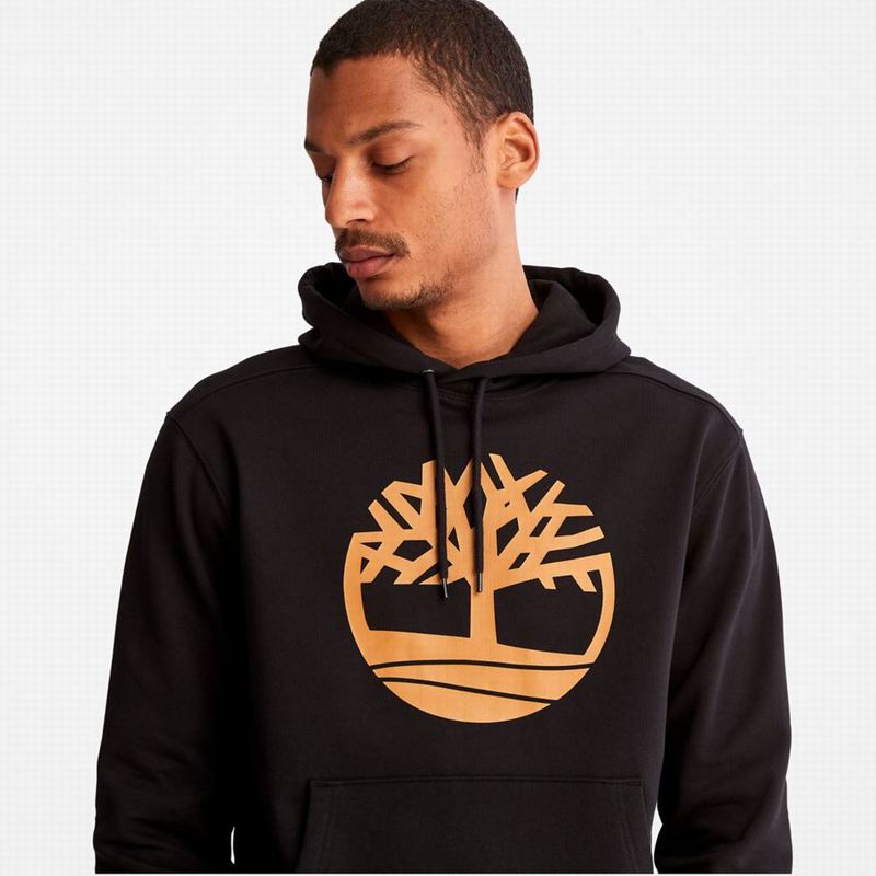 Timberland Tree-Logo Majica S Kapuljačom Smeđe | 21638513
