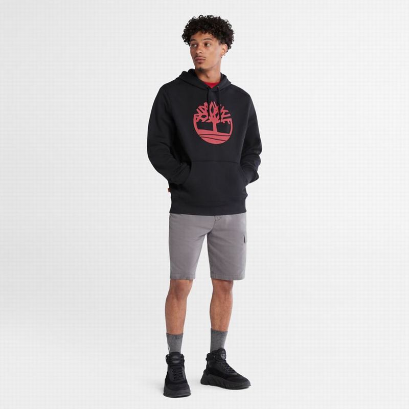 Timberland Tree-Logo Majica S Kapuljačom Crvene | 90555771