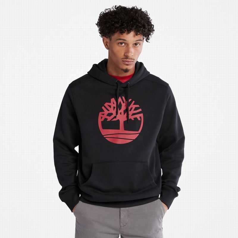 Timberland Tree-Logo Majica S Kapuljačom Crvene | 90555771