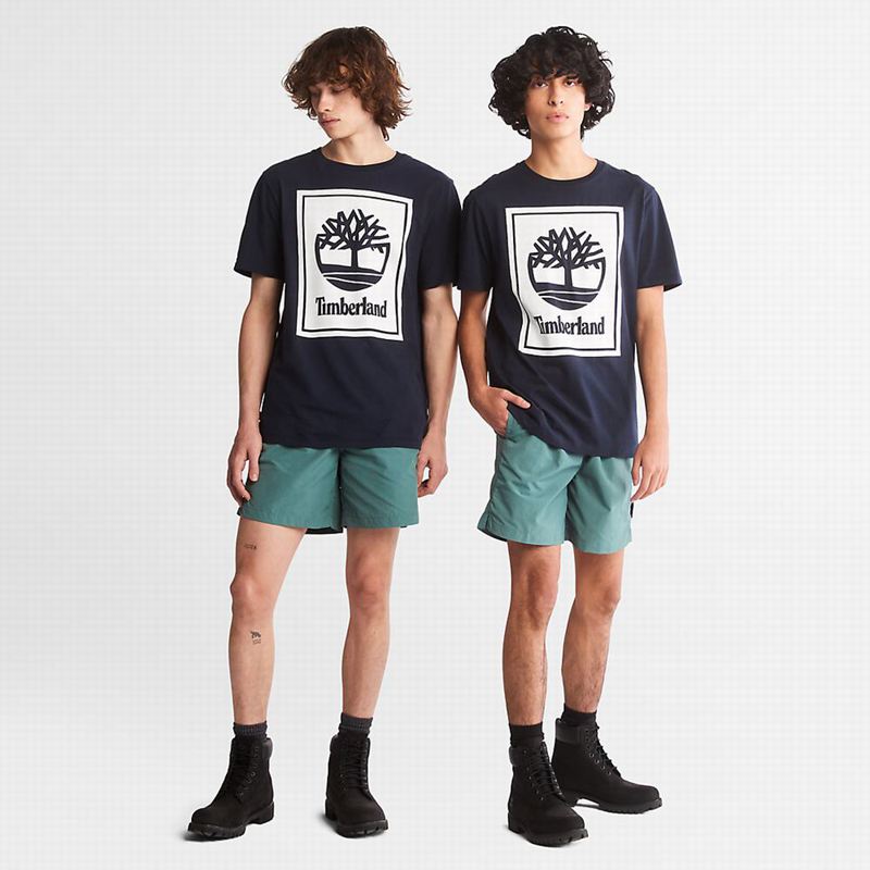 Timberland Tree Logo Majice Tamnoplave | 32339150