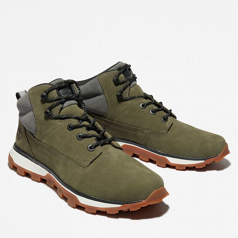 Timberland Treeline Chukka Čizme Maslinasto Zelene | 16149457