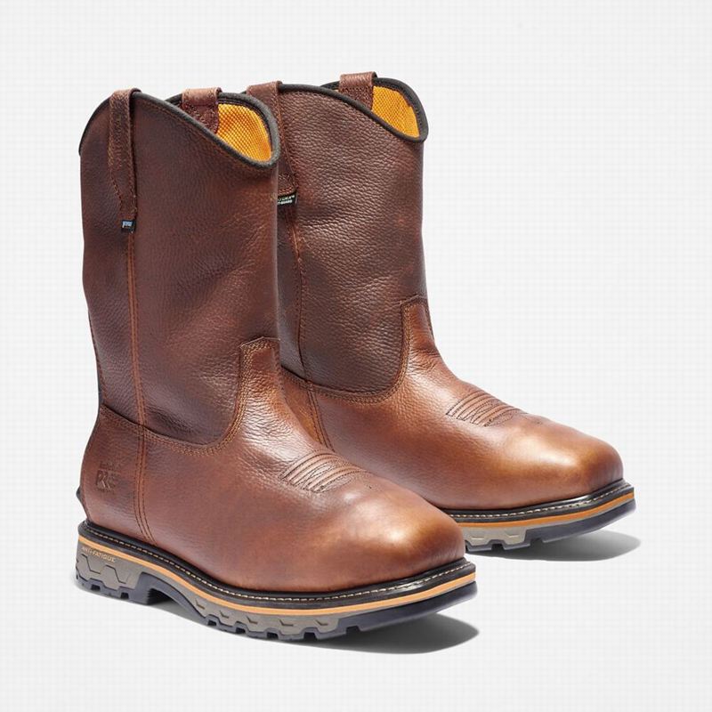 Timberland True Grit Met Guard Composite Toe Waterproof Radne Čizme Smeđe | 55809939