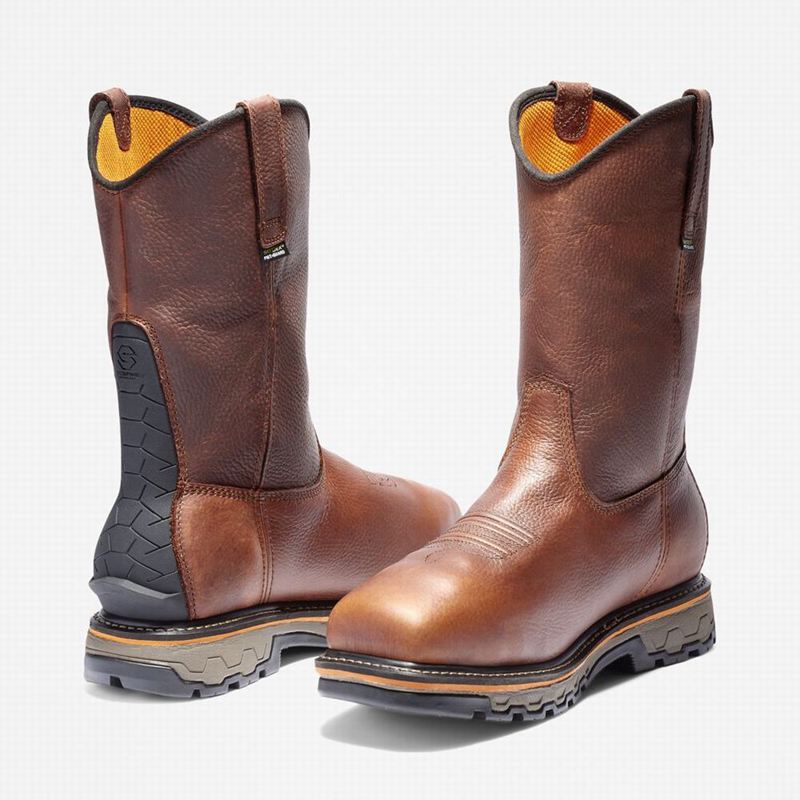 Timberland True Grit Met Guard Composite Toe Waterproof Radne Čizme Smeđe | 55809939