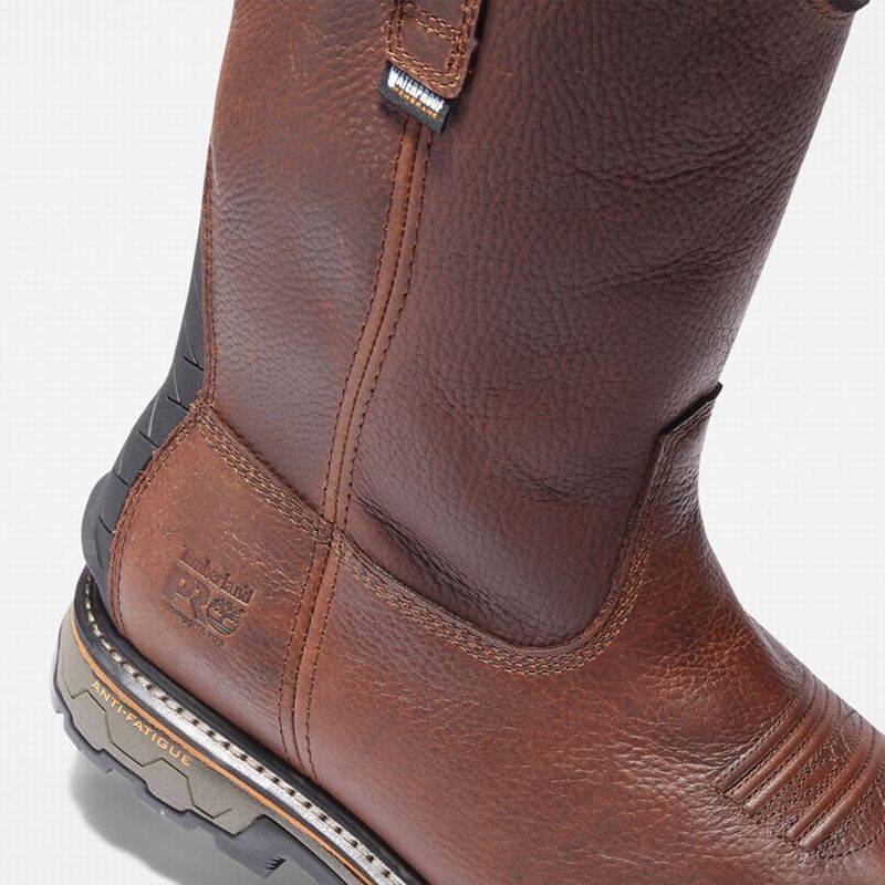 Timberland True Grit Met Guard Composite Toe Waterproof Radne Čizme Smeđe | 55809939
