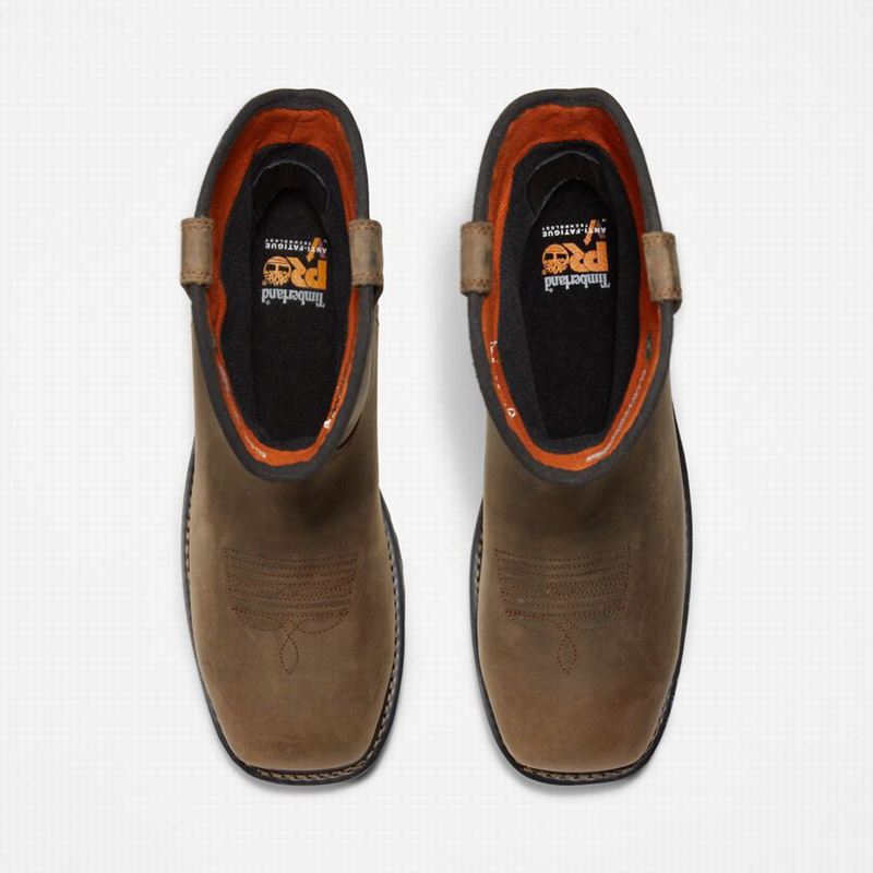 Timberland True Grit Pull On Composite Toe Waterproof Radne Čizme Kafe | 17710464