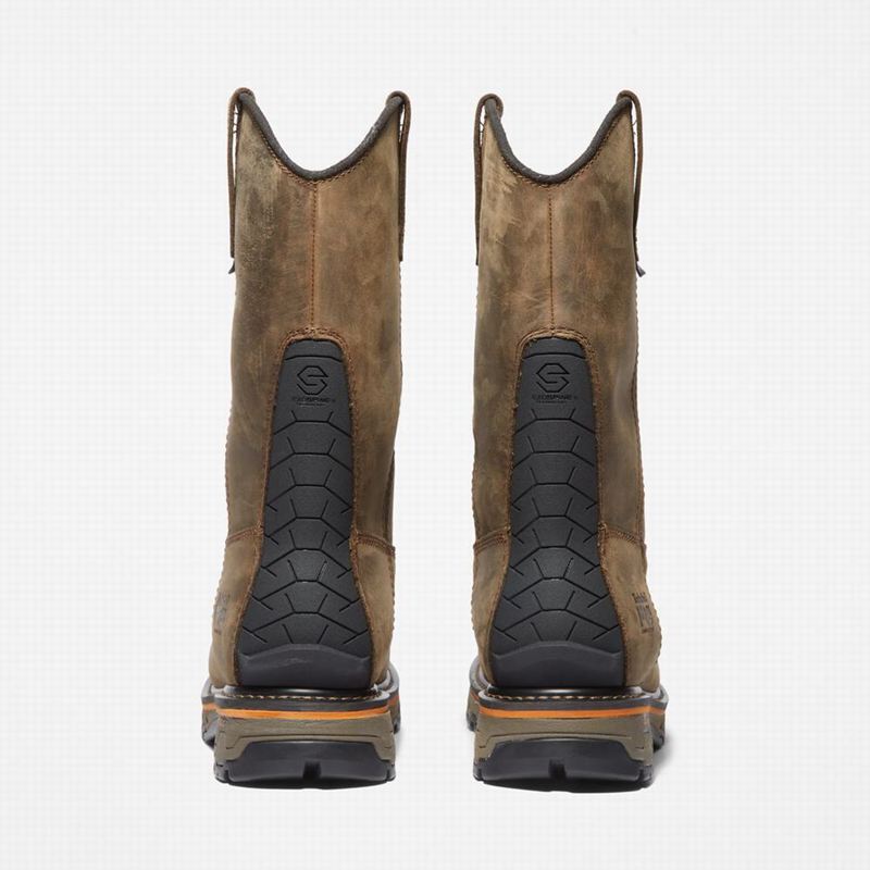 Timberland True Grit Pull On Composite Toe Waterproof Radne Čizme Kafe | 17710464