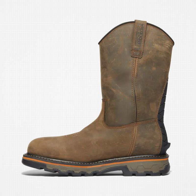 Timberland True Grit Pull On Composite Toe Waterproof Radne Čizme Kafe | 17710464