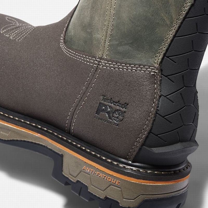 Timberland True Grit Pull On Composite Toe Waterproof Radne Čizme Smeđe | 37648128
