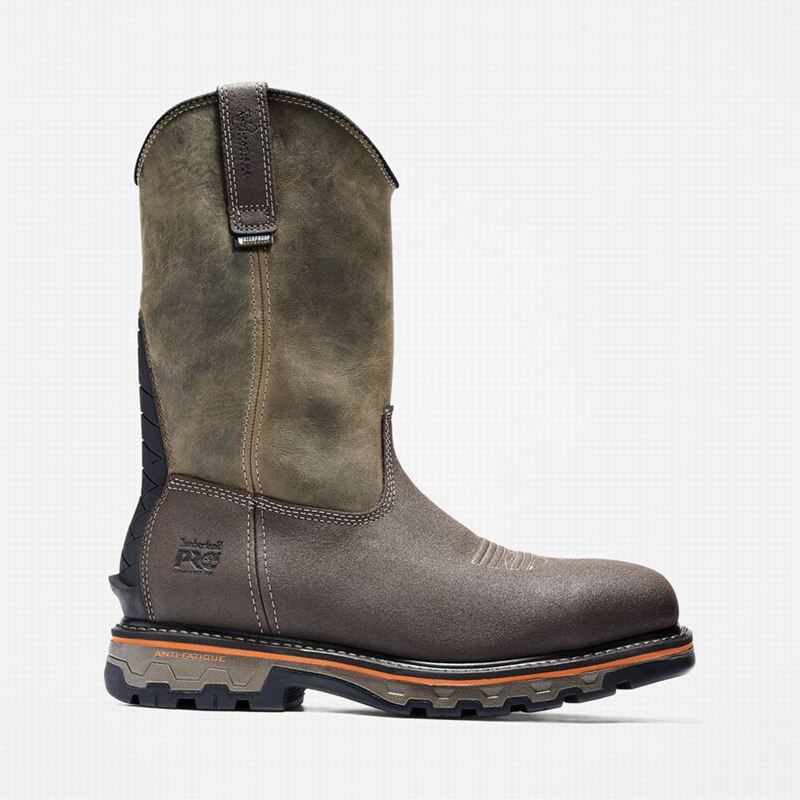 Timberland True Grit Pull On Composite Toe Waterproof Radne Čizme Smeđe | 37648128