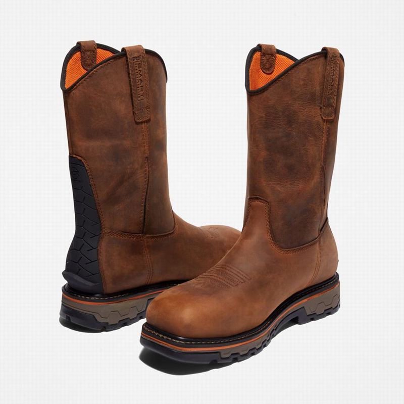 Timberland True Grit Pull On Composite Toe Radne Čizme Smeđe | 37778821
