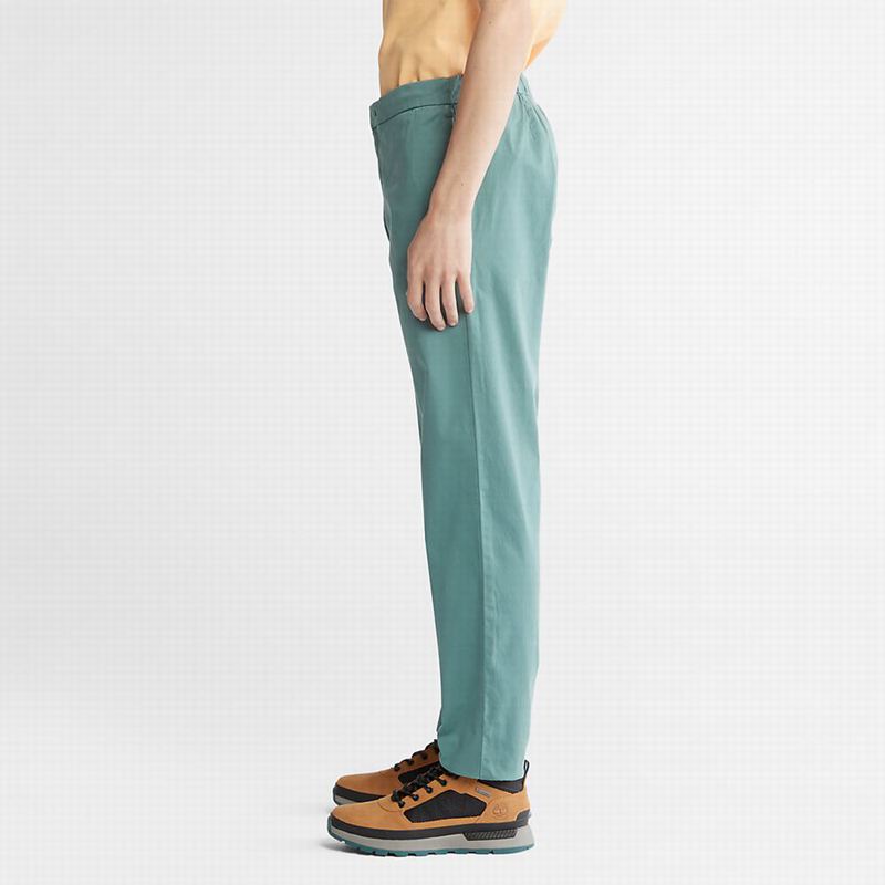 Timberland Ultrastretch Tapered Hlače Tirkizne | 57483384
