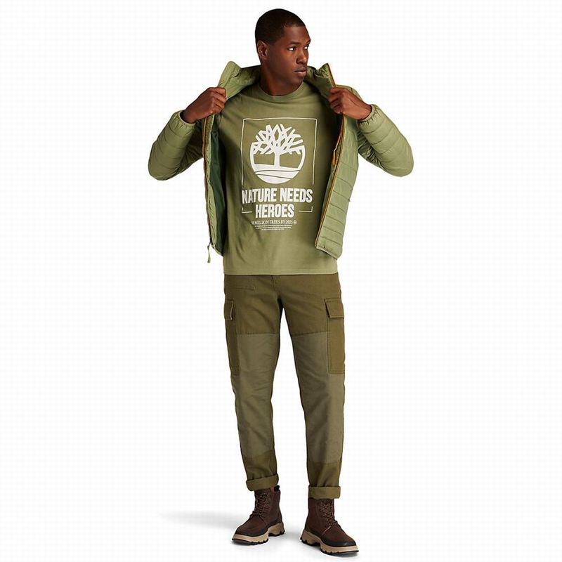 Timberland Utility Cargo Hlače Maslinasto Zelene | 81950261