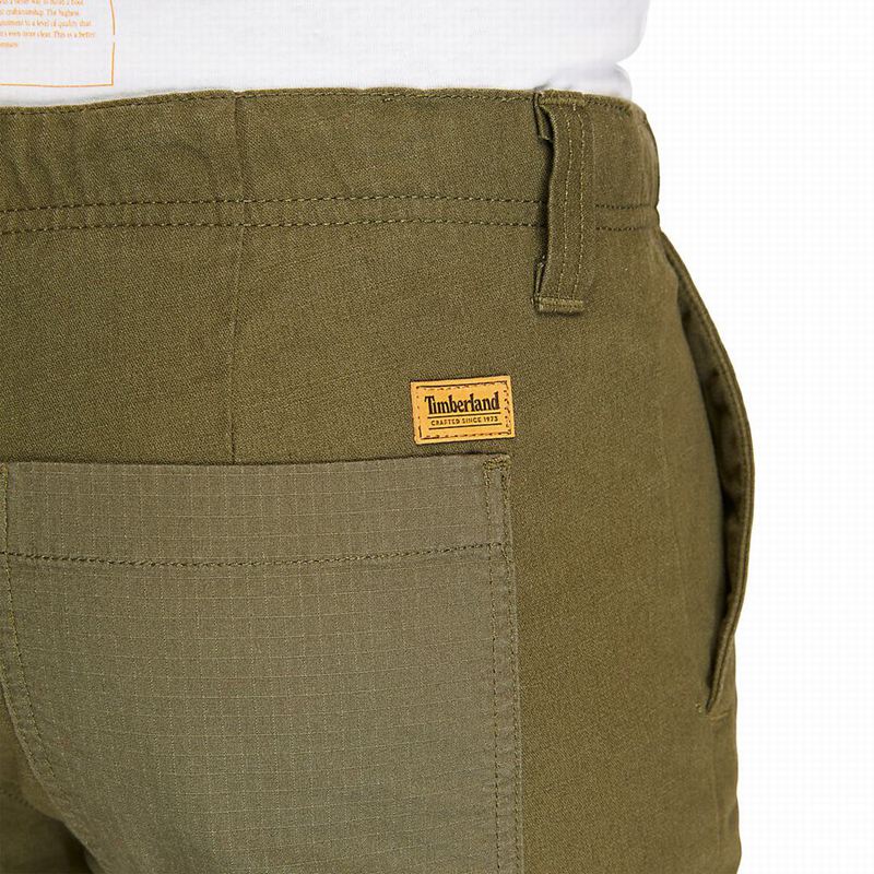 Timberland Utility Cargo Hlače Maslinasto Zelene | 81950261