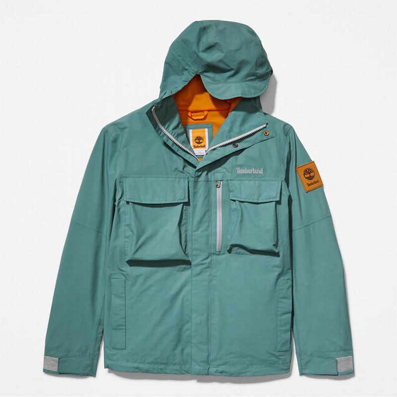 Timberland Water-Repellent Street Cropped Jakne Tirkizne | 17544210
