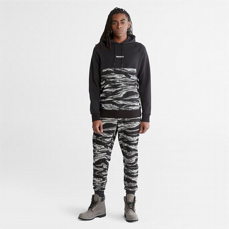 Timberland White Tiger Print Majica S Kapuljačom Crne | 25824794