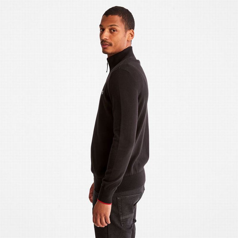 Timberland Williams River Half-zip Džemperi Crne | 15679343