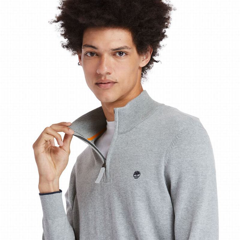 Timberland Williams River Half-zip Džemperi Sive | 36140010