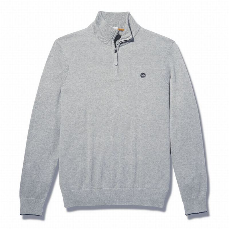 Timberland Williams River Half-zip Džemperi Sive | 36140010