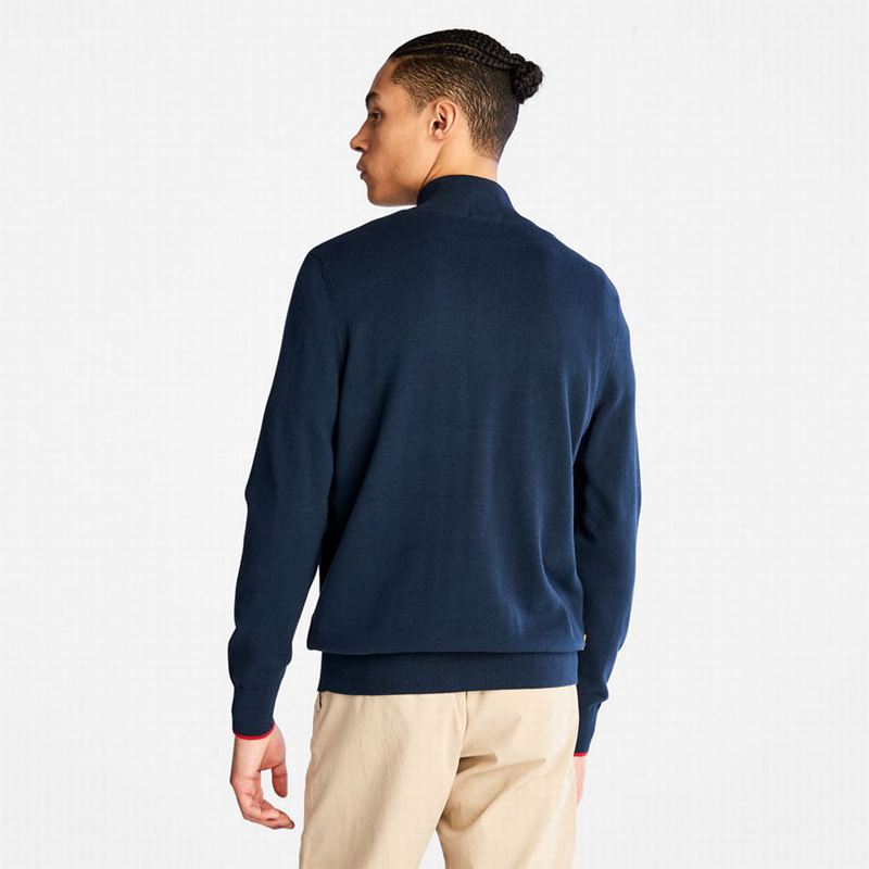 Timberland Williams River Half-zip Džemperi Tamnoplave | 92477788