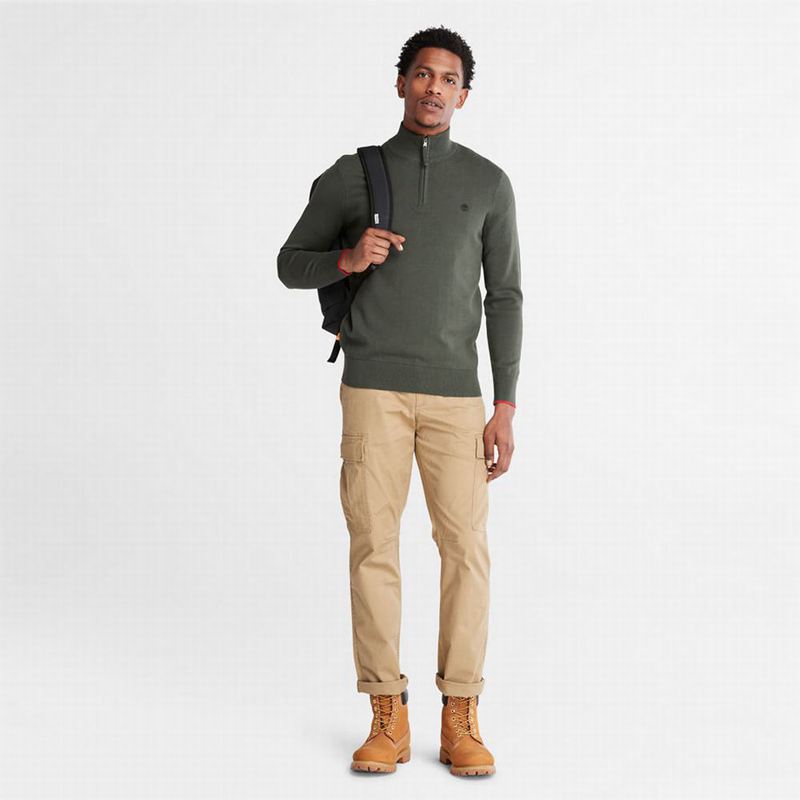 Timberland Williams River Half-zip Skakači Maslinasto Zelene | 88794496
