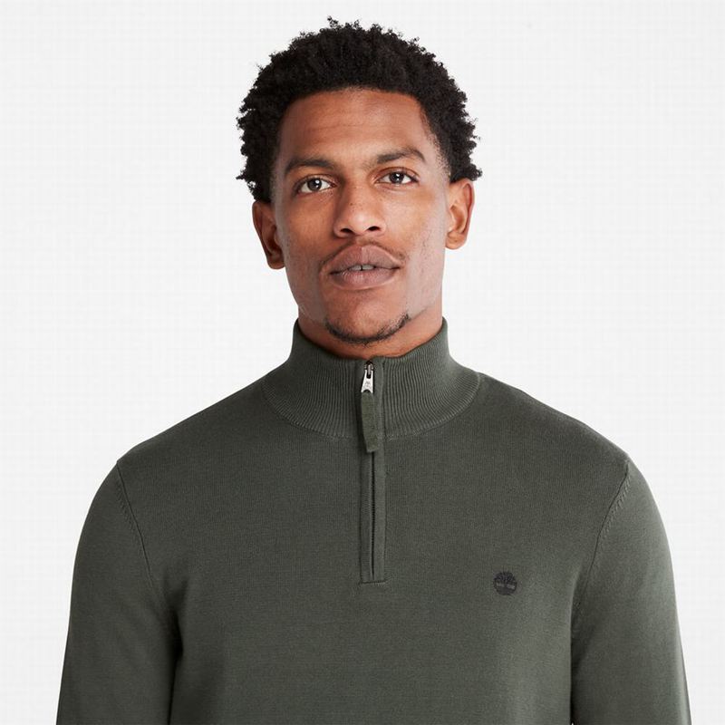 Timberland Williams River Half-zip Skakači Maslinasto Zelene | 88794496