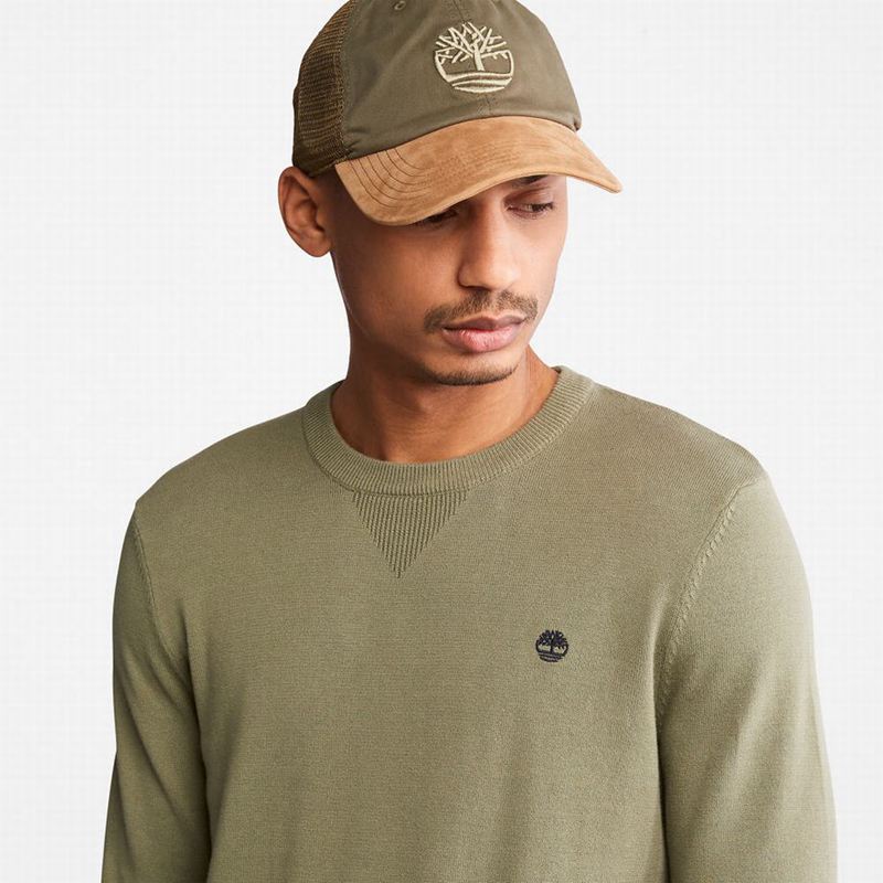 Timberland Williams River Organic Cotton Džemperi Maslinasto Zelene | 47558422