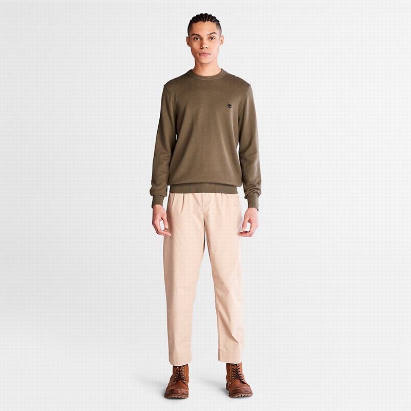 Timberland Williams River Organic Cotton Džemperi Maslinasto Zelene | 59391288