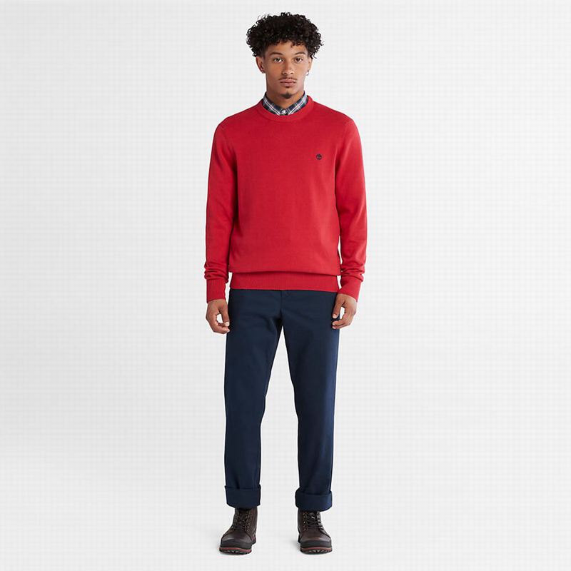 Timberland Williams River Organic Cotton Džemperi Crvene | 81885667