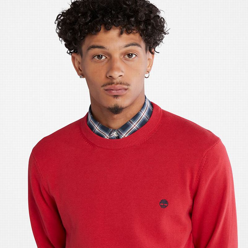 Timberland Williams River Organic Cotton Džemperi Crvene | 81885667