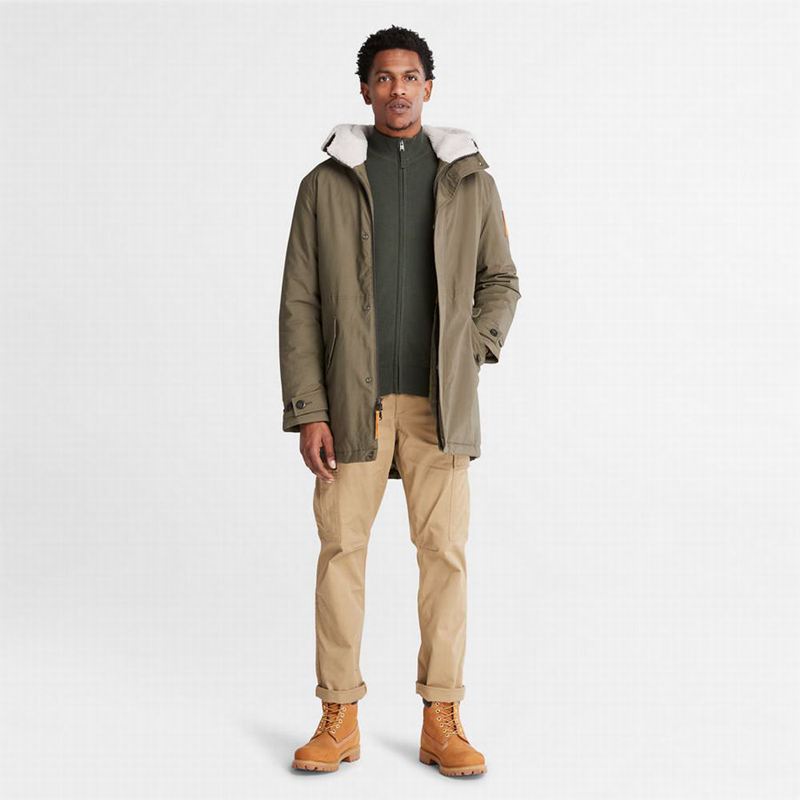 Timberland Williams River Zip-front Jakne Maslinasto Zelene | 12615050
