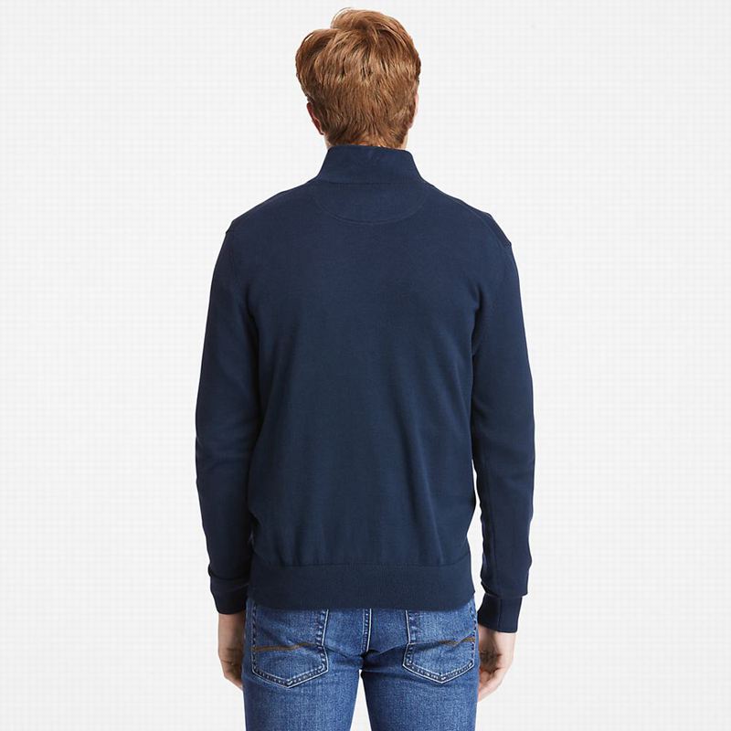 Timberland Williams River Zip-neck Džemperi Tamnoplave | 32809996