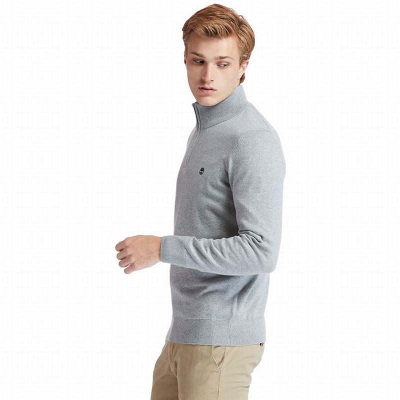 Timberland Williams River Zip-neck Džemperi Sive | 38058270