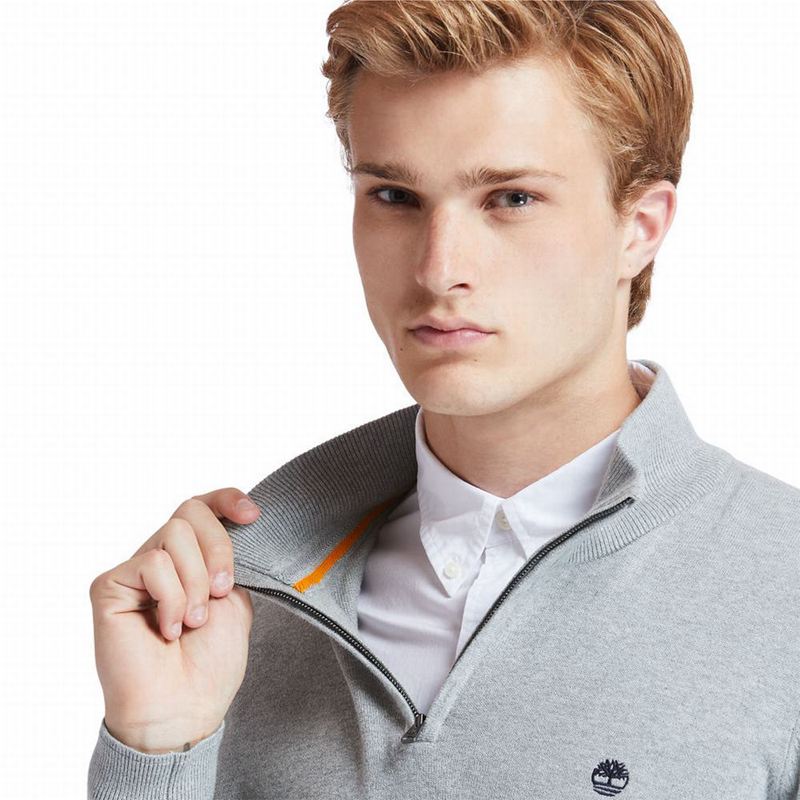 Timberland Williams River Zip-neck Džemperi Sive | 38058270