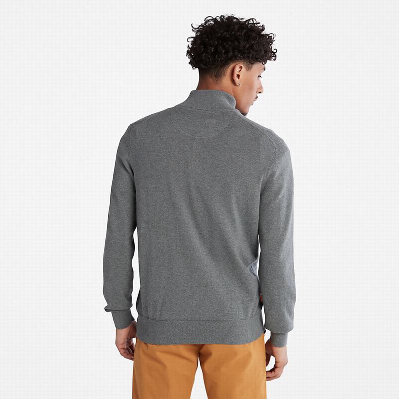 Timberland Williams River Zip-neck Džemperi Sive | 47471530