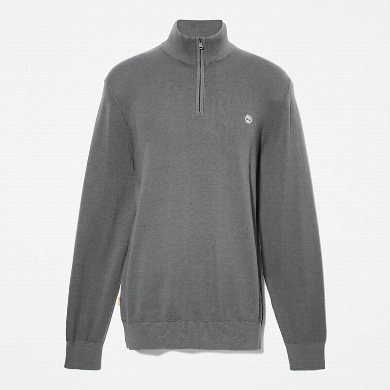 Timberland Williams River Zip-neck Džemperi Sive | 47471530