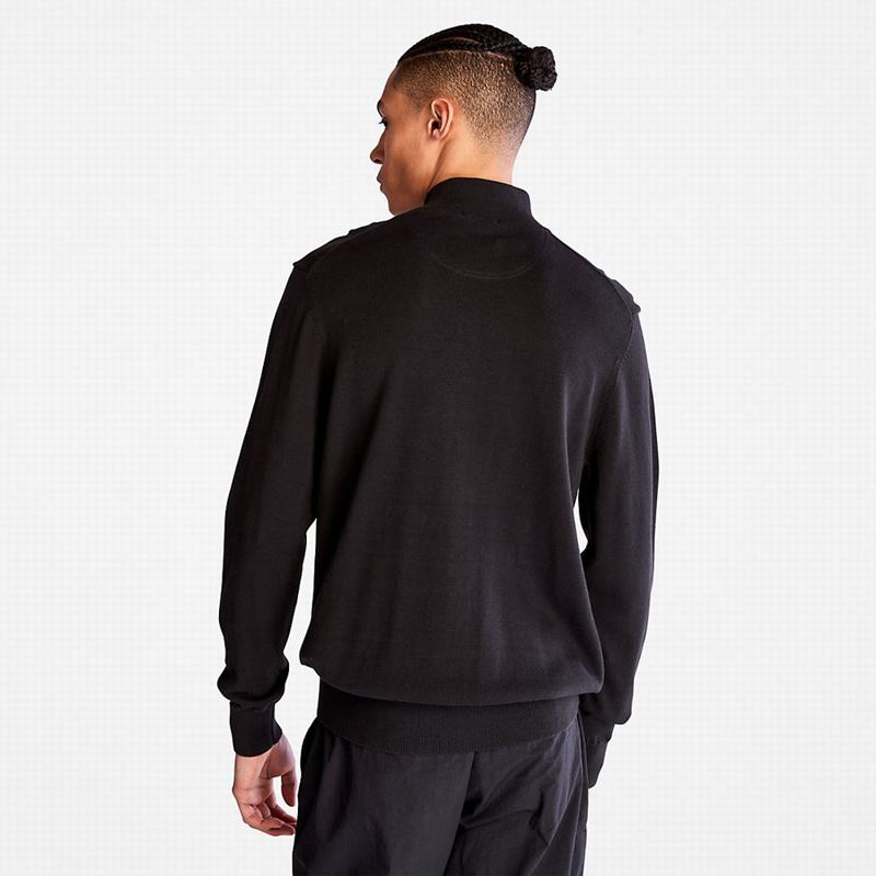 Timberland Williams River Zip-neck Džemperi Crne | 50639806