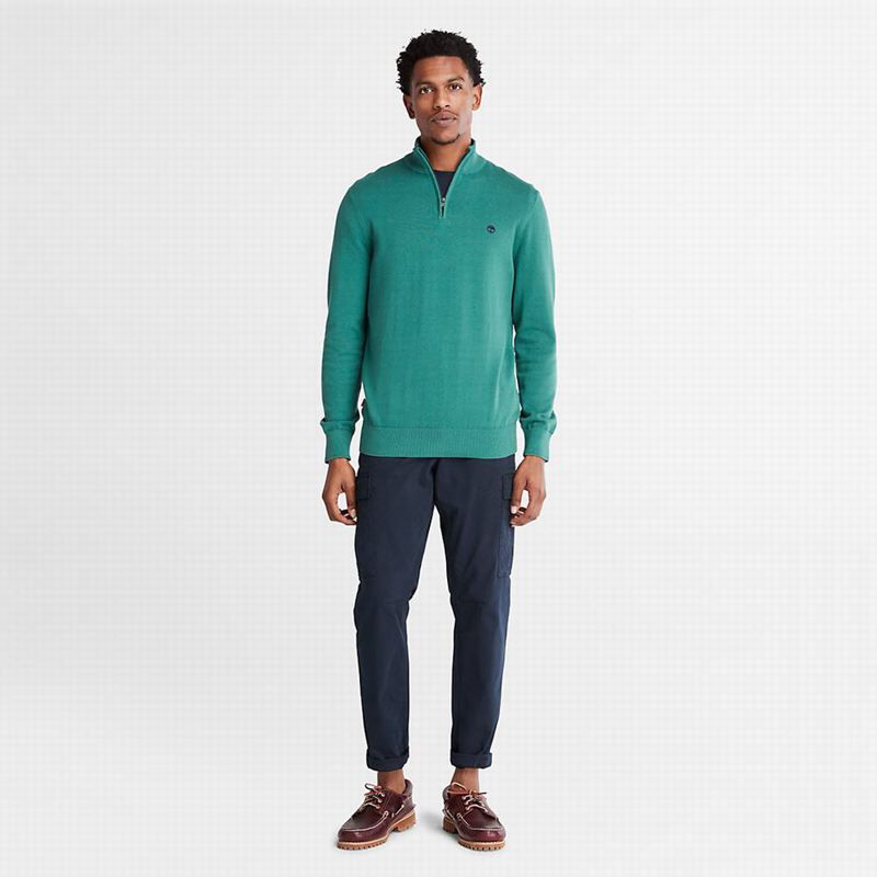 Timberland Williams River Zip-neck Skakači Tirkizne | 81971891